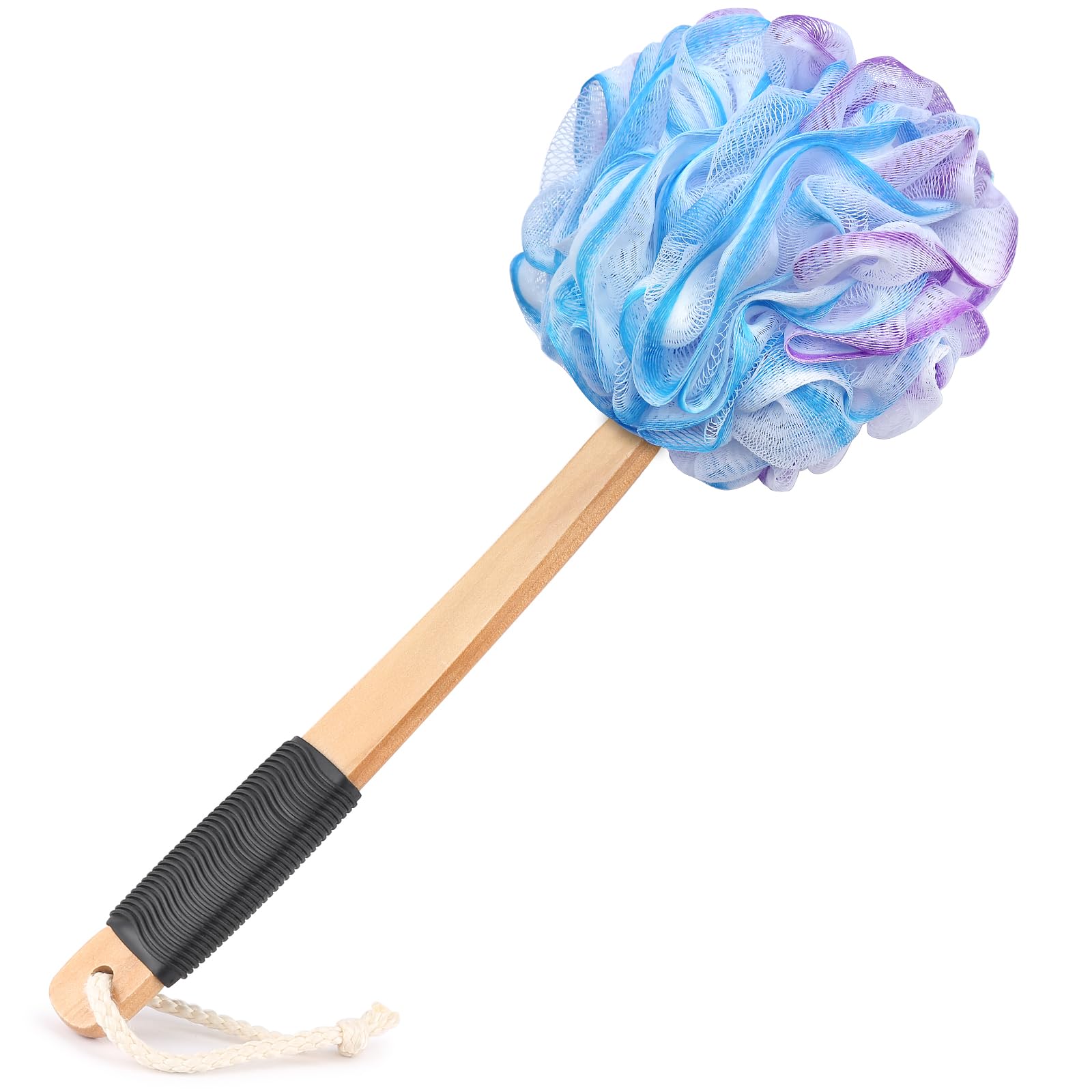 forenee gant-dos sur bâton avec poignée bois antidérapante, pour un dos propre et exfolié.