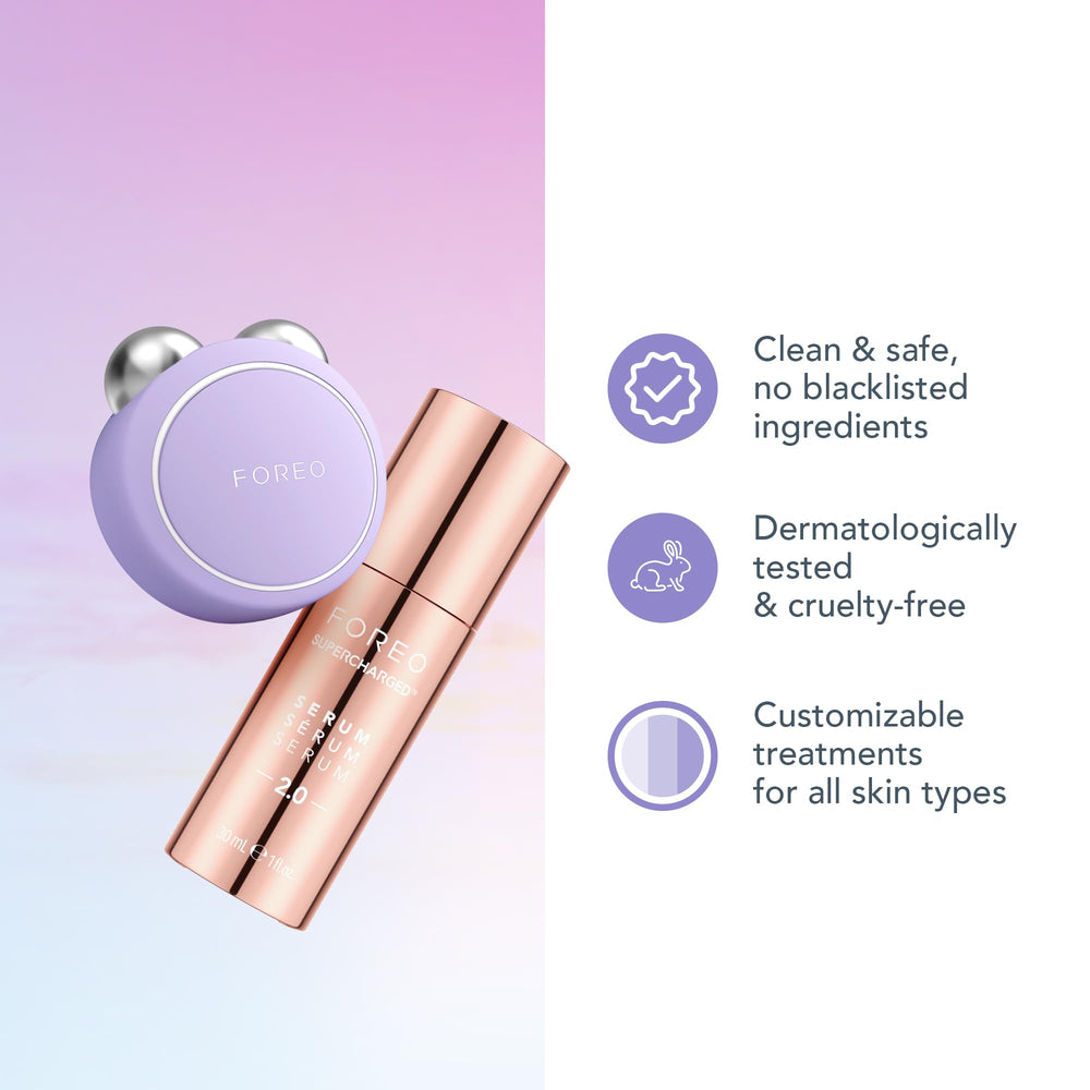Kit cadeau Lavande FOREO pour une routine anti-âge apaisante.