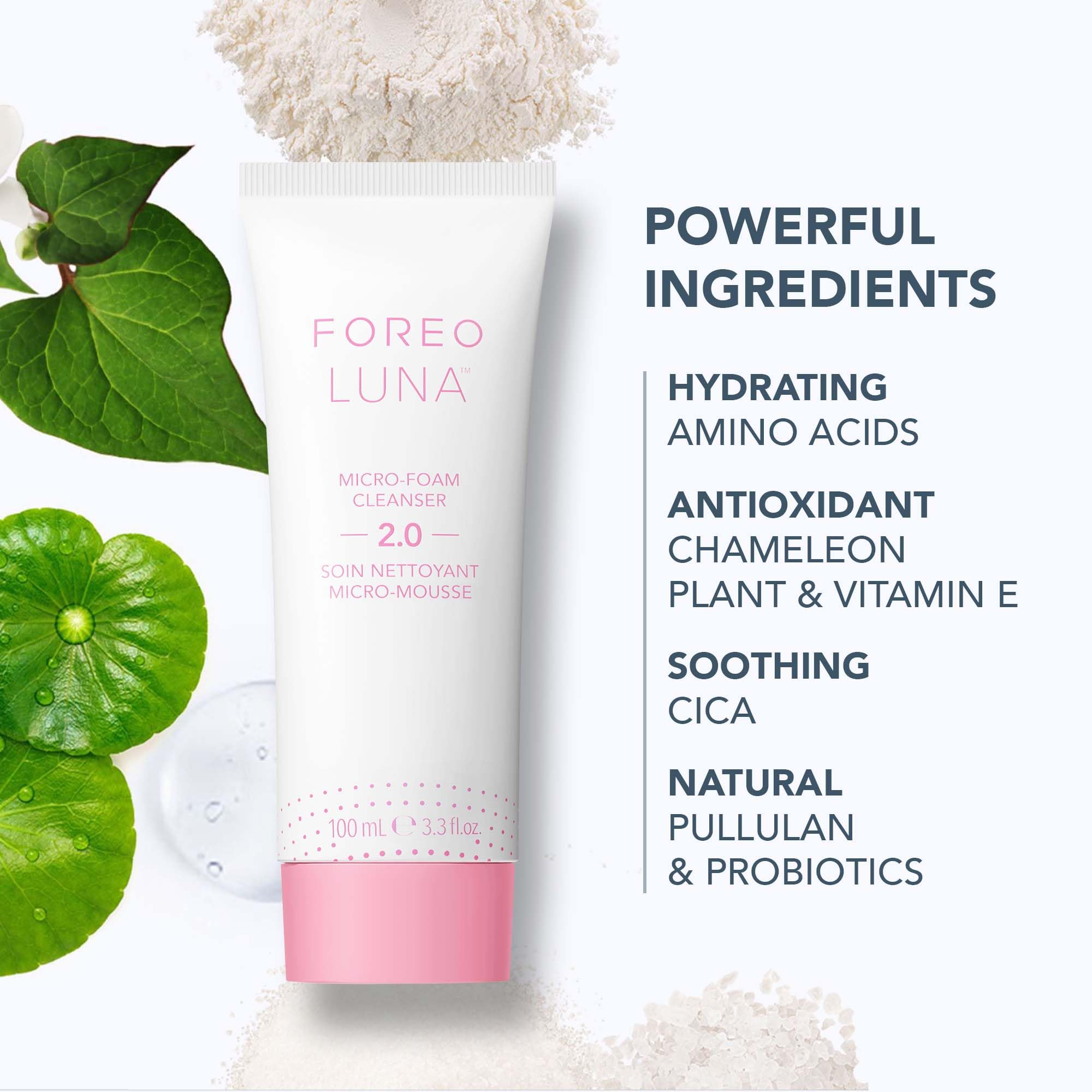 FOREO LUNA 4 go – mode nettoyage avec nettoyant moussant MicroFoam 2.0