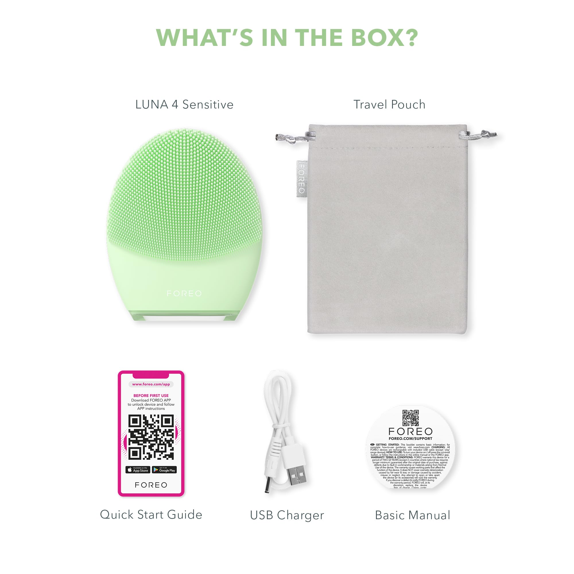FOREO LUNA 4 mode nettoyage normal pour peau mixte