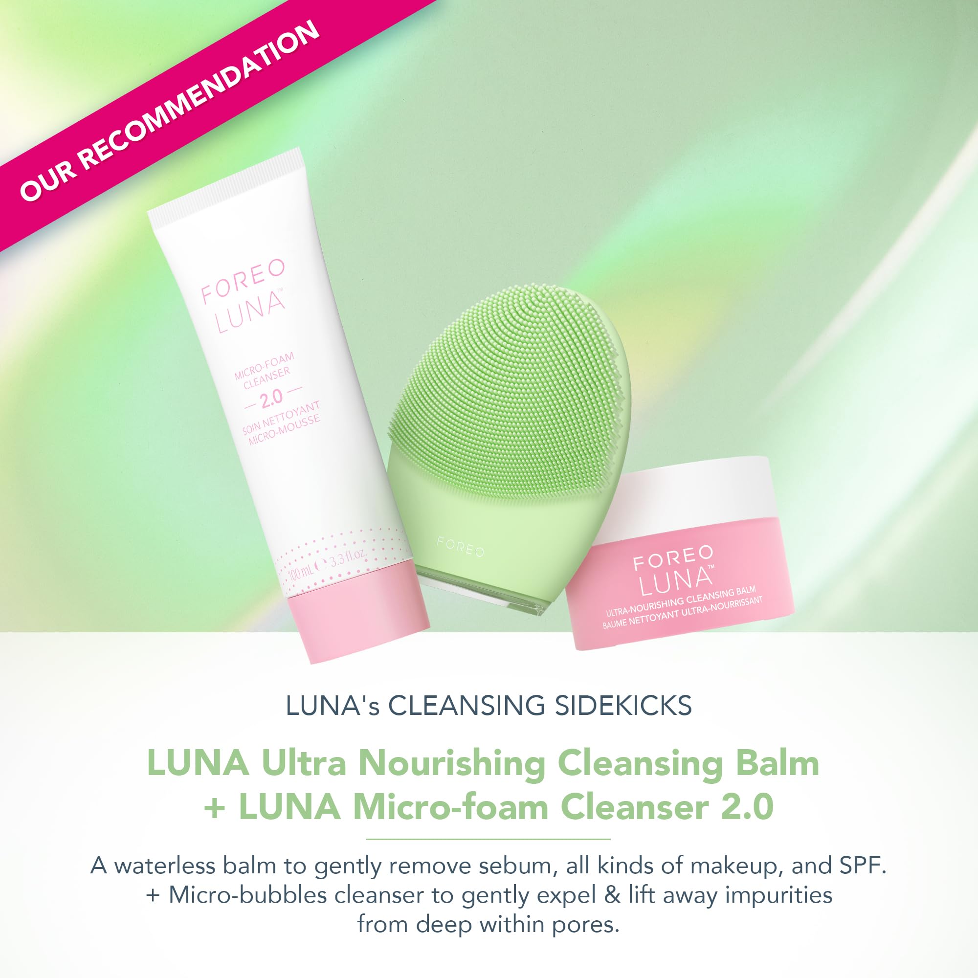 FOREO LUNA 4 silicone ultra-hygiénique pour une peau sans résidus