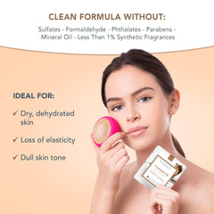FOREO masque visage coco huile, présentation prête à l’emploi pour hydrater la peau.