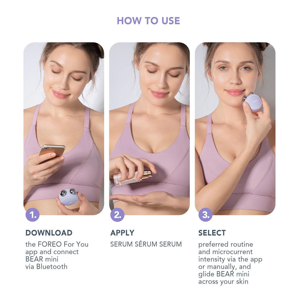 FOREO SERUM SERUM SERUM flacon de 30 ml offrant hydratation et éclat.