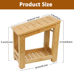 Forest Manor tabouret douche bambou surface antidérapante