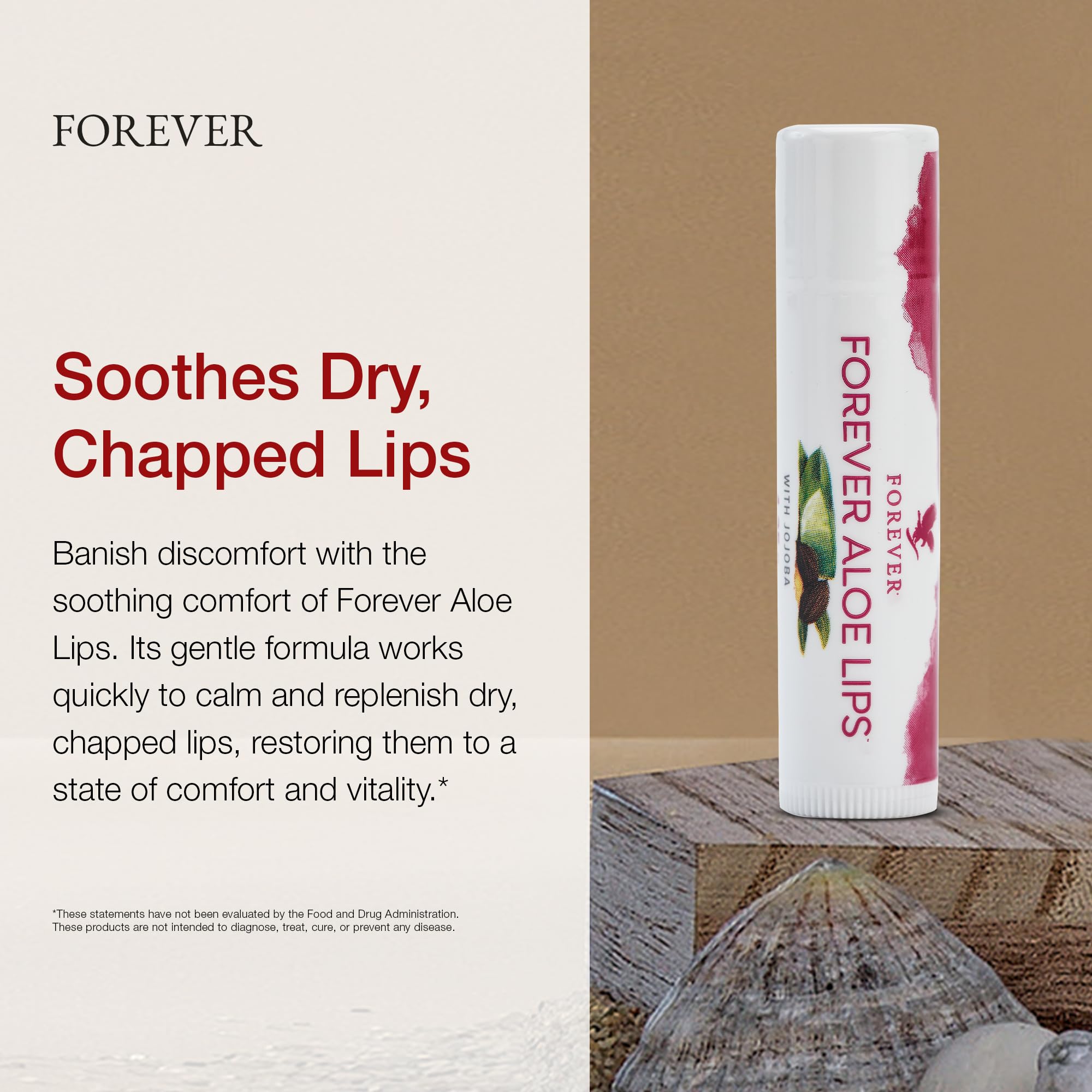 Forever Living Aloe Lips barrière protectrice qui scelle l'hydratation.
