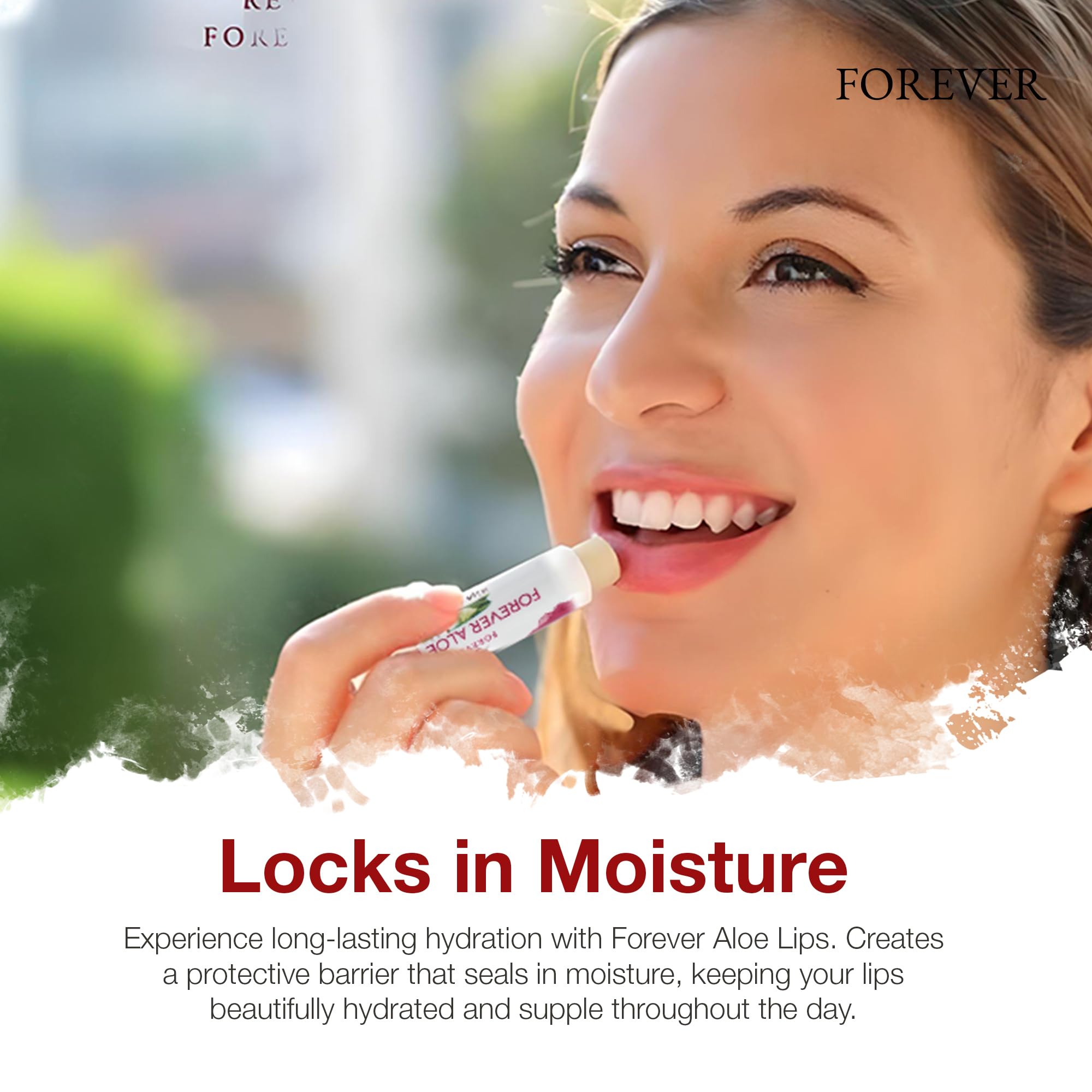Forever Living Aloe Lips utilisation quotidienne en hiver et été.