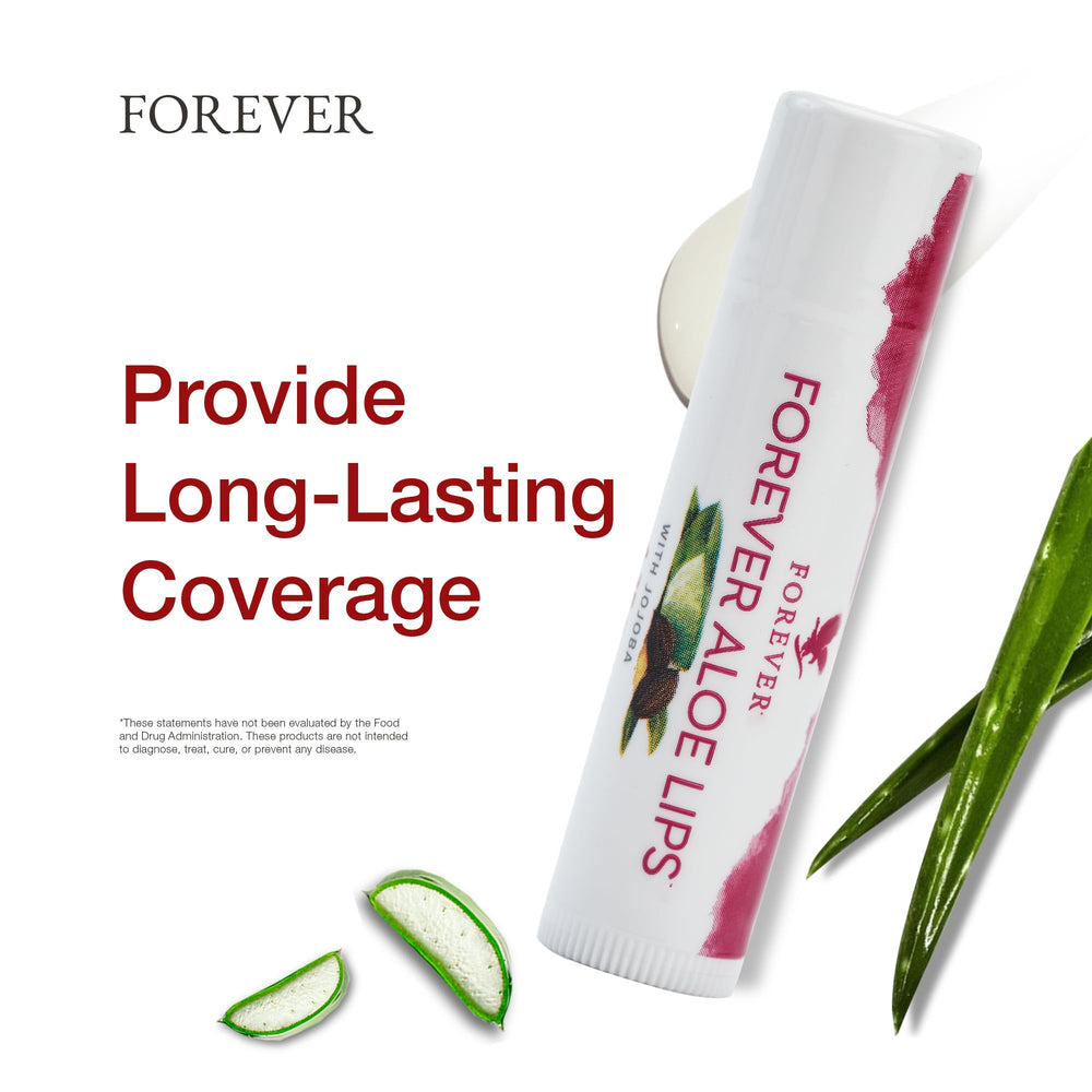 Forever Living Aloe Lips vegan sans gluten pour tous les régimes.