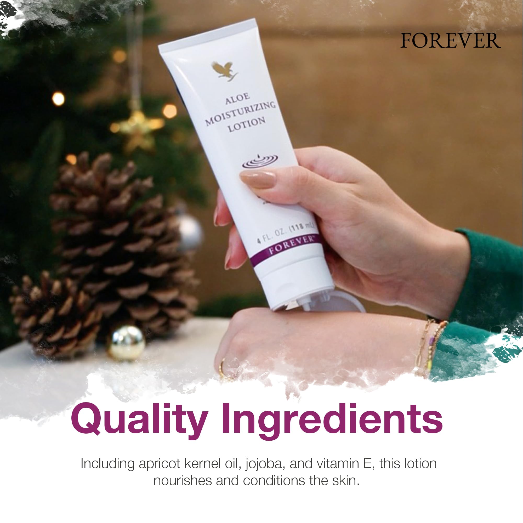 Forever Living Aloe Moisturizing Lotion – emballage pratique et facile à utiliser.