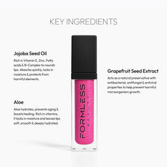 Dream Gloss Formless Beauty, huile de jojoba hydratante sur les lèvres.