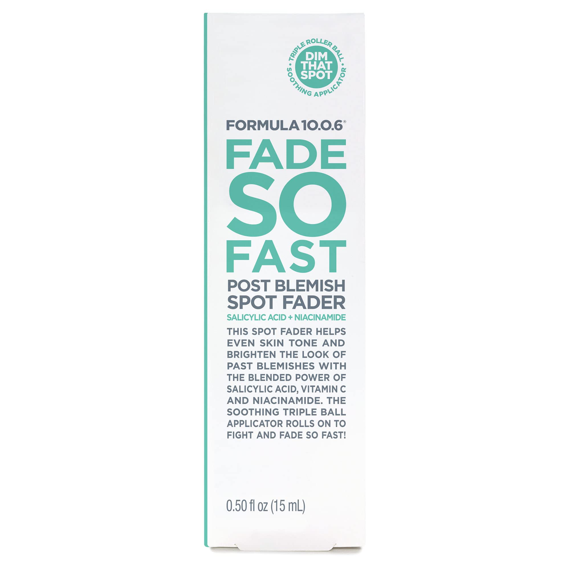 FORMULA 10.0.6 Fade So Fast résultats apres imperfections sur la peau