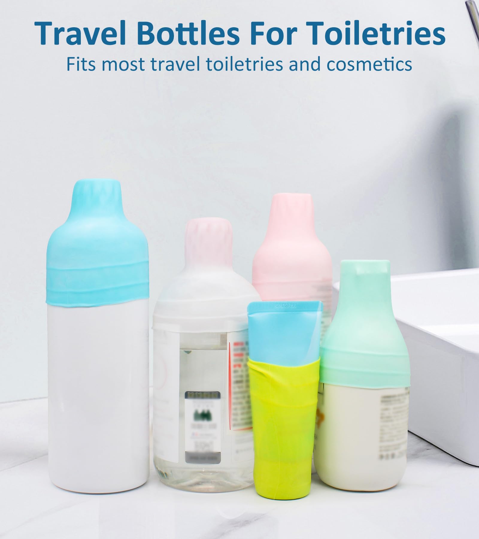 FOROUME couvercles silicone pour bouteilles, transport sécurisé sans fuite.