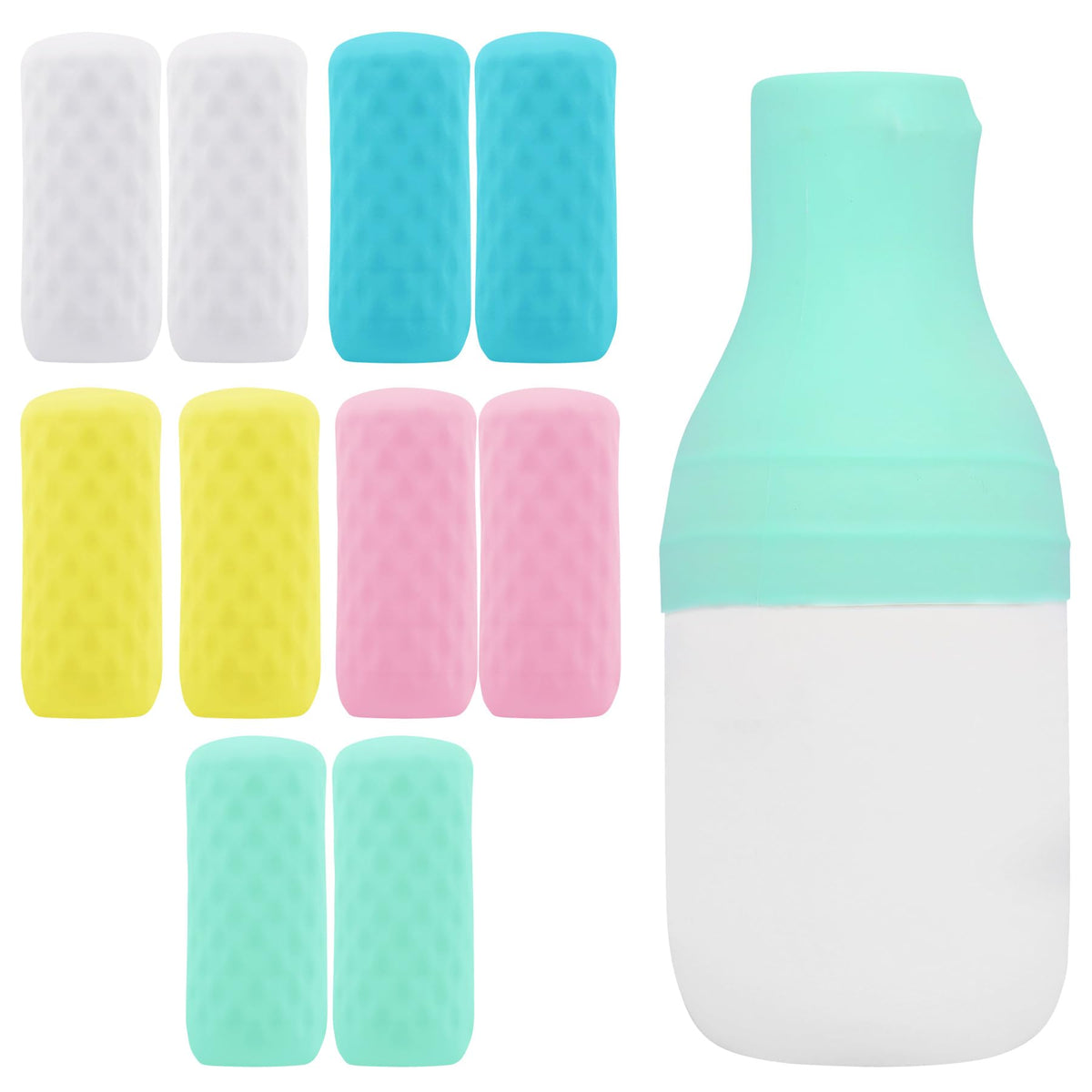 FOROUME couverture silicone anti-fuite pour bouteilles de voyage, protège les bagages.