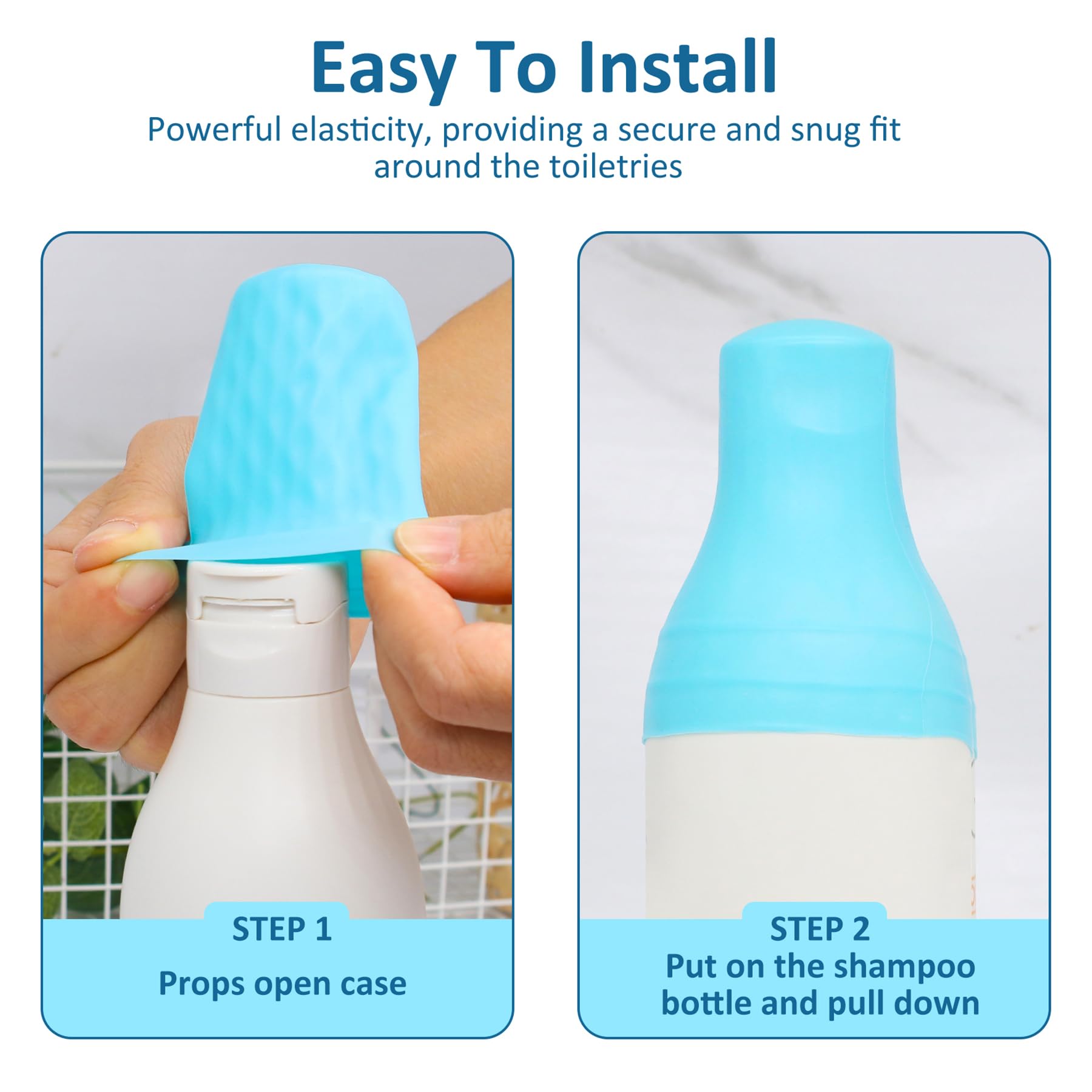 FOROUME protections silicone bouteilles voyage, maintien sûr des contenants.