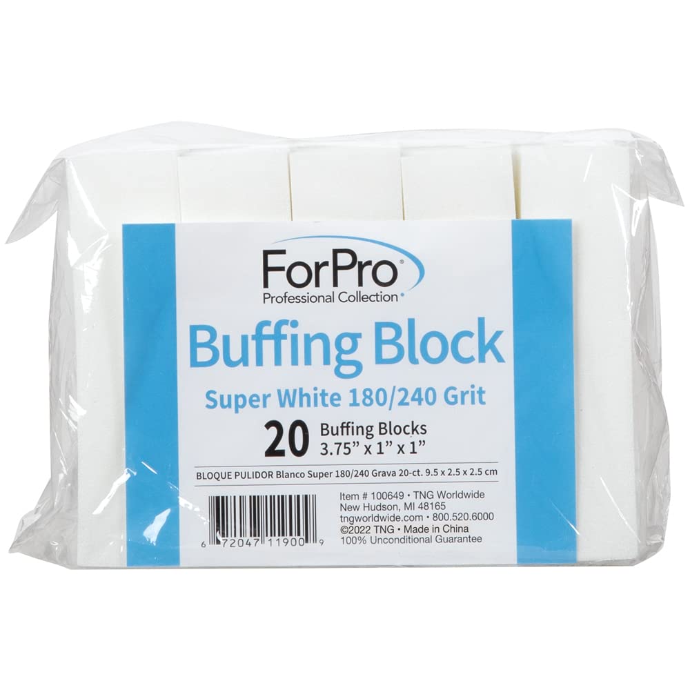 ForPro bloc buffant dimensions pratiques pour manucure-pédicure