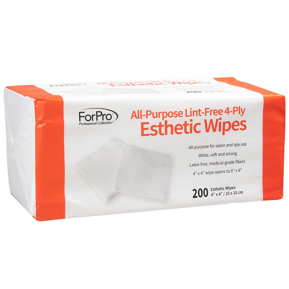 ForPro Collection lingettes 4x4 dépliables à 8x8, pratiques en séance.