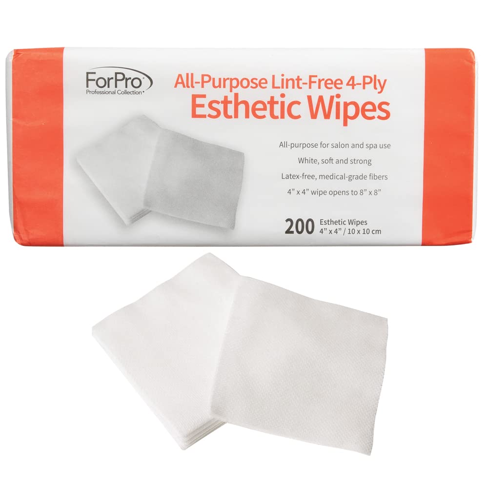 ForPro Collection lingettes 4ply facilitent l’application des gels et crèmes.