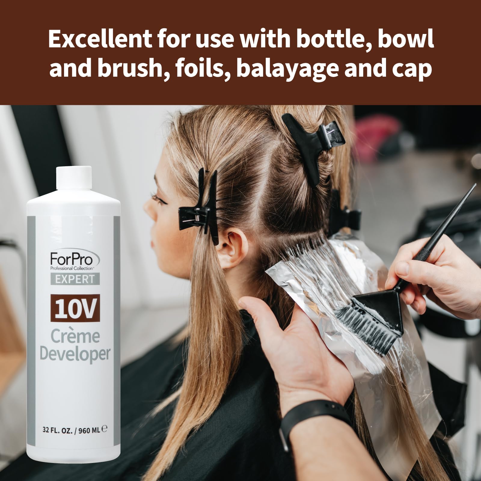 ForPro Expert 10 Volume crème developpeur balayage pratique pour applications en foils et balayage