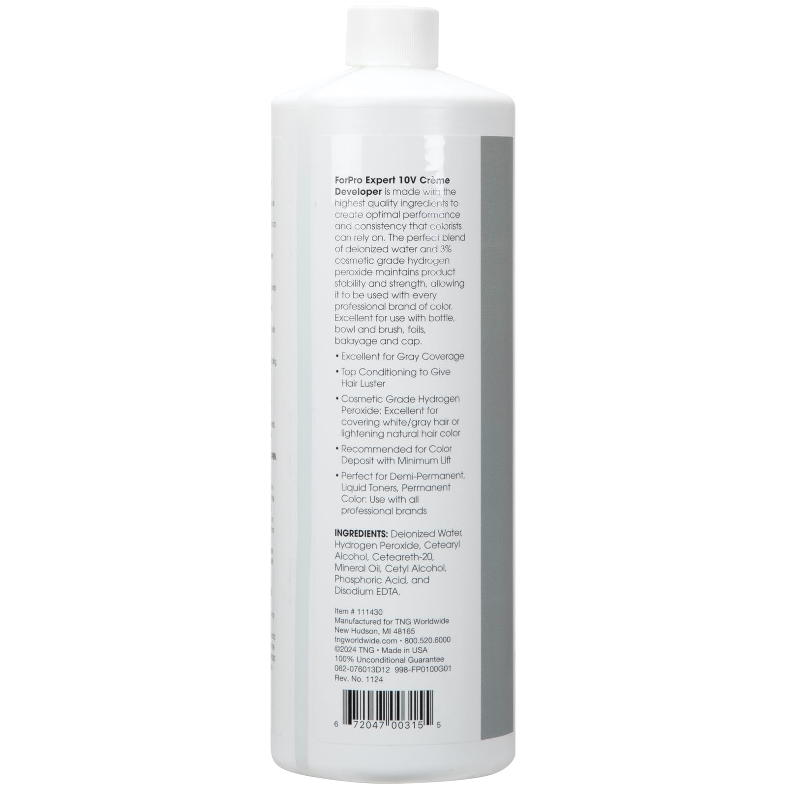 ForPro Expert 10 Volume crème developpeur brosse pour application précise en coloration