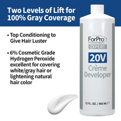 ForPro Expert 20V développeur crème: idéal pour balayage et cap sur cheveux