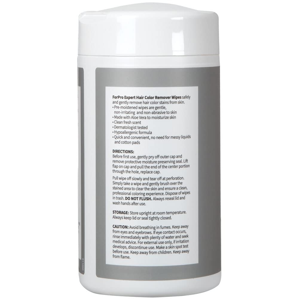 ForPro Expert Lingettes Décoloration Cheveux, hypoallergéniques avec Aloe Vera hydratante.