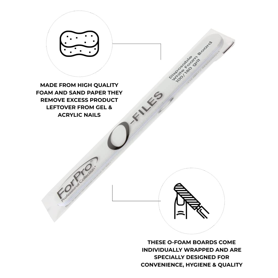 ForPro O-Files: utilisation jetable et emballage individuel pour une hygiène renforcée