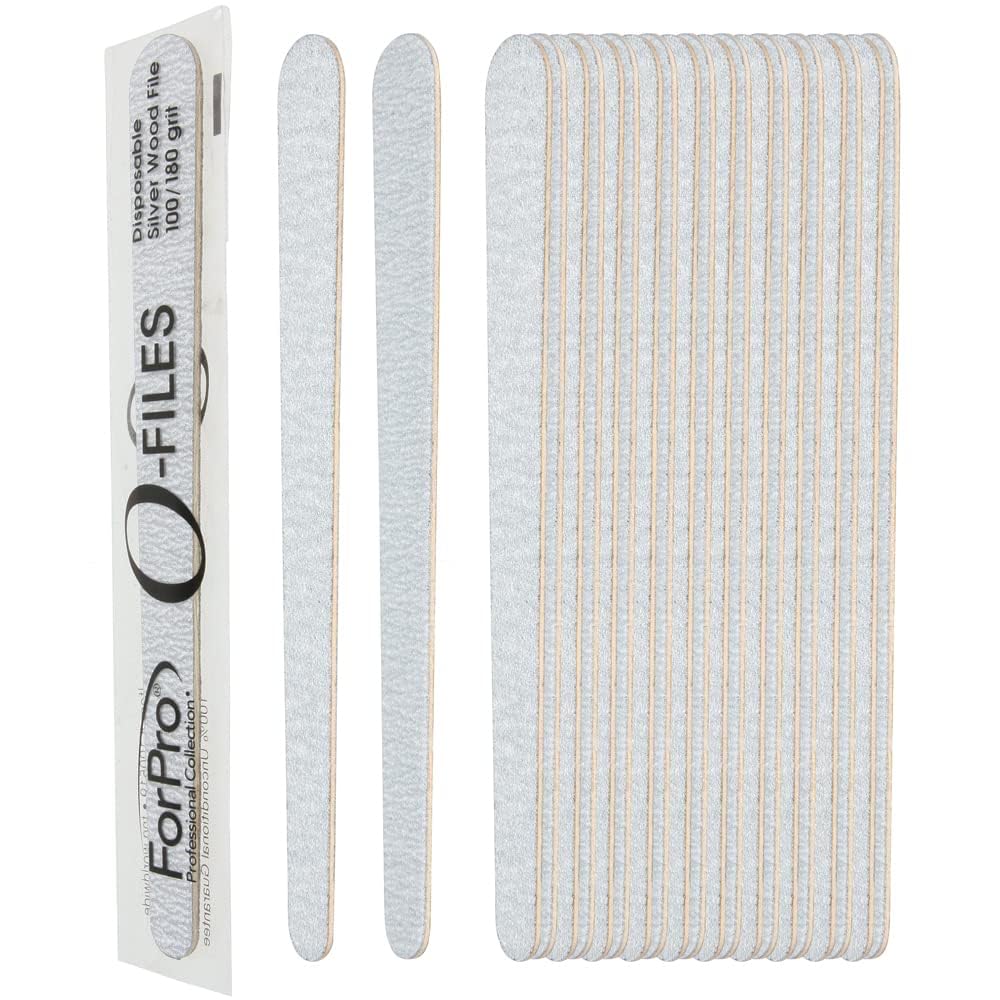 Utilisation mani-pedi ForPro O-Files, idéale pour enlever résidus et façonner les ongles.