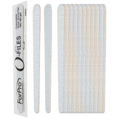 Utilisation mani-pedi ForPro O-Files, idéale pour enlever résidus et façonner les ongles.