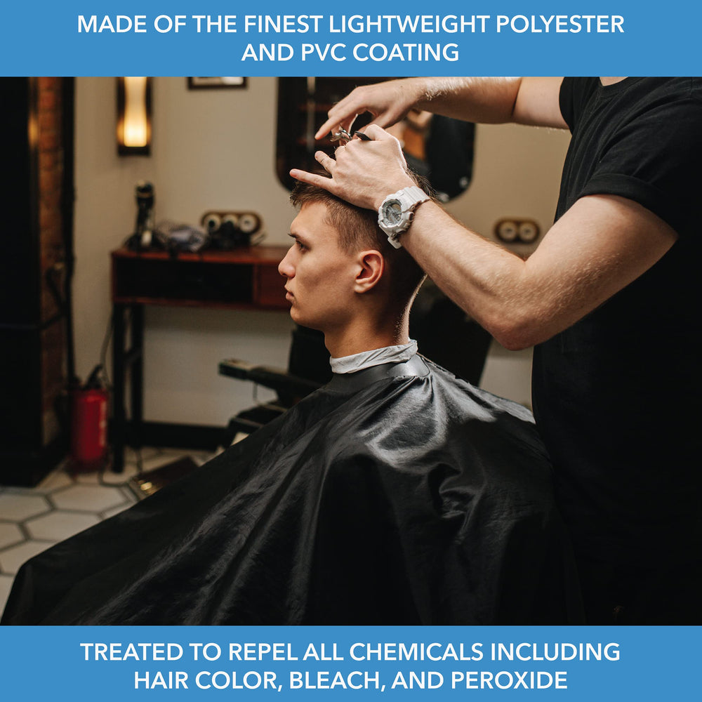 Cape pro salon ForPro, protection efficace des vêtements du client.