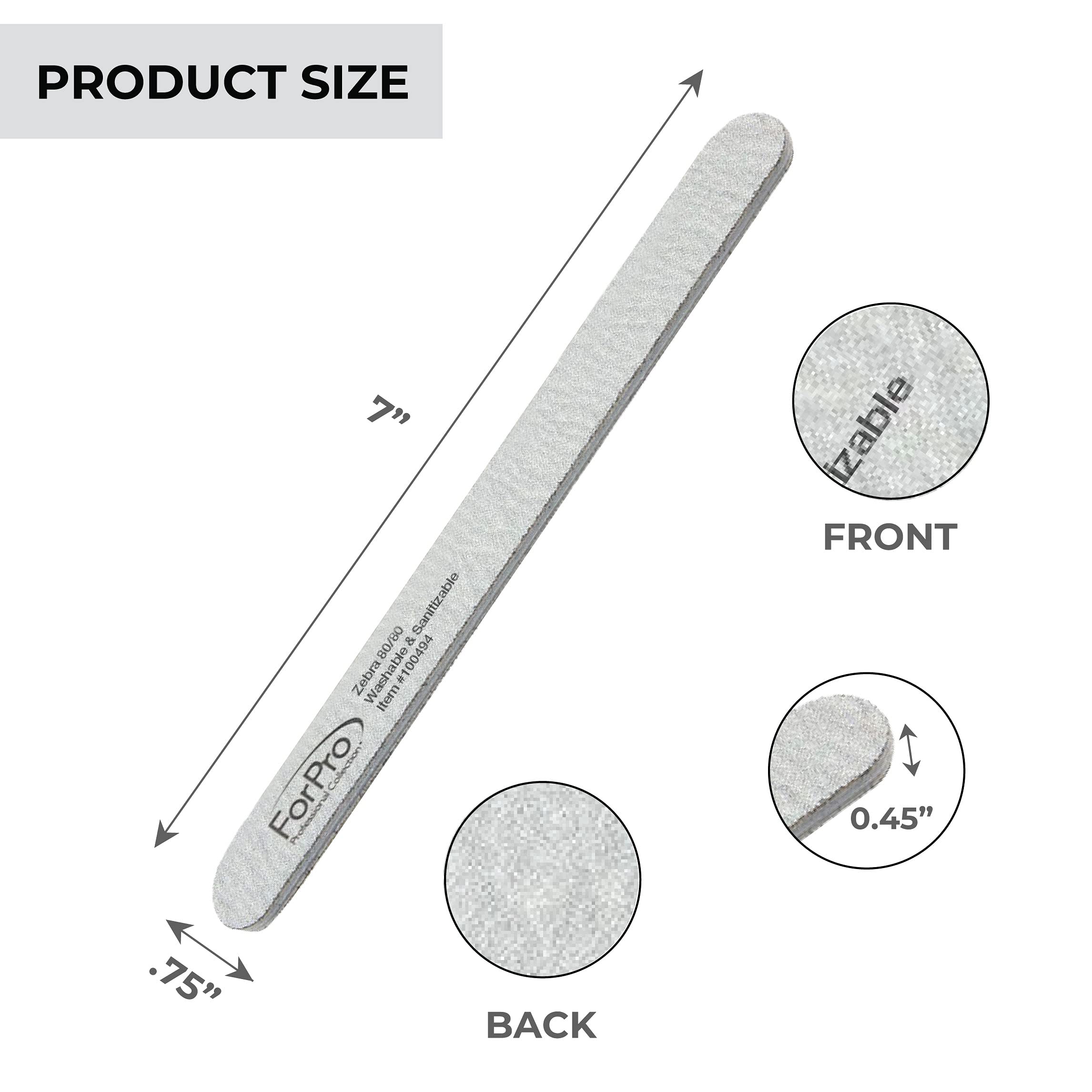 Planche en mousse ForPro Zebra grain 80 côté double-face pour limage rapide.