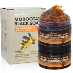 Forvirness Savon Noir Marocain Beldi – emballage prêt pour spa à domicile.