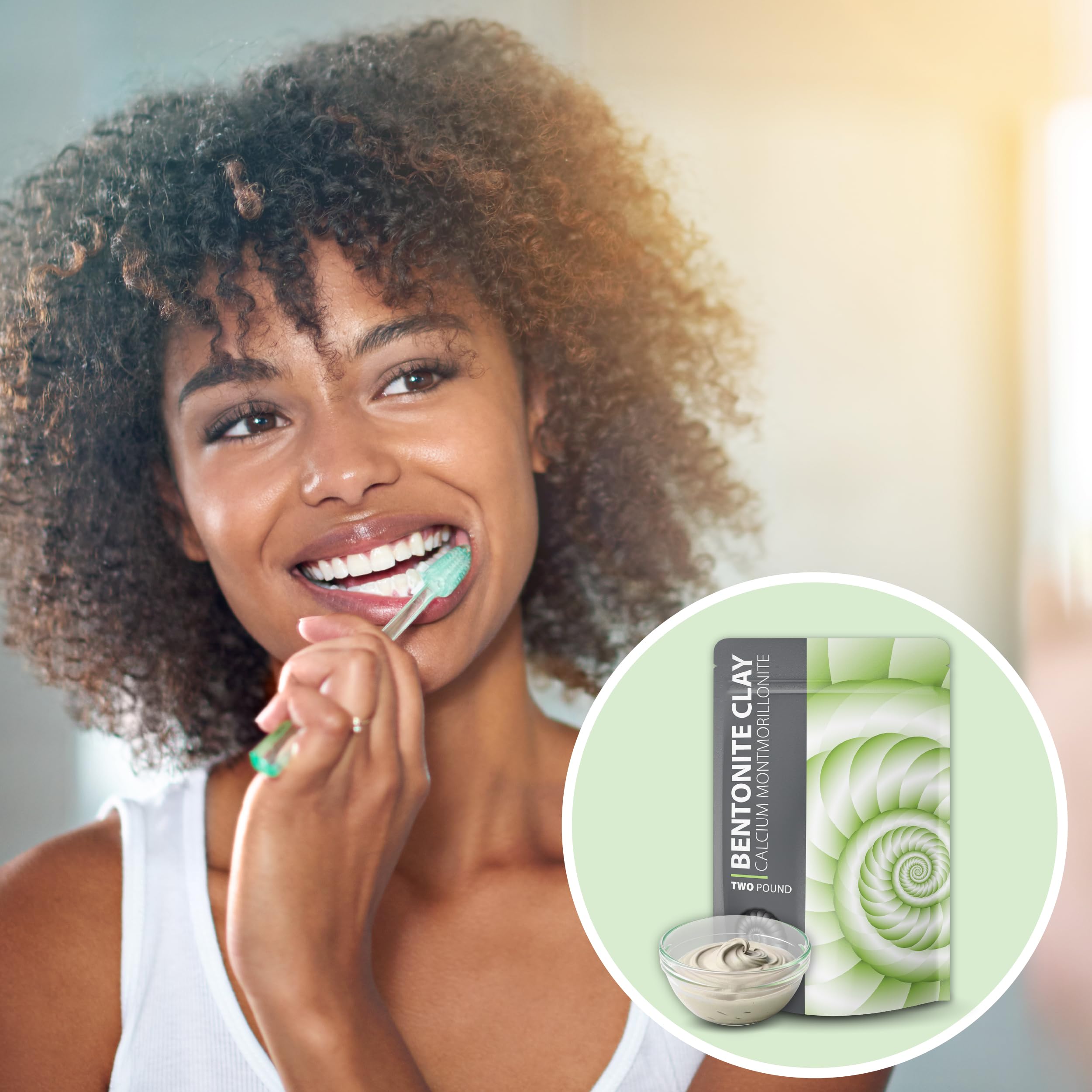 FOSSIL POWER Poudre Bentonite Calcium 5lb – utilisation externe sûre.