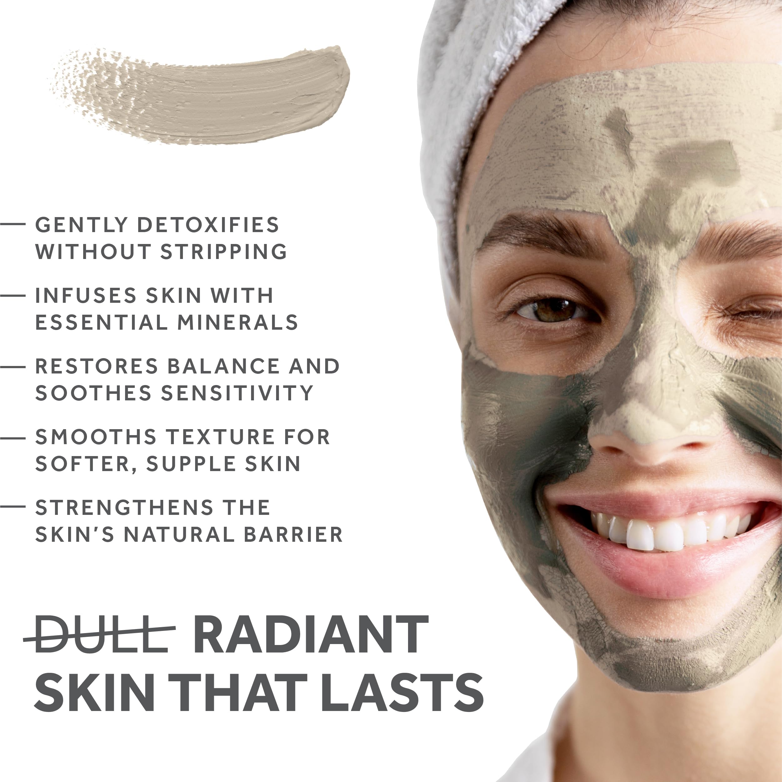 FOSSIL POWER Poudre Bentonite Calcium 5lb – masque visage purifiant et rafraîchissant.
