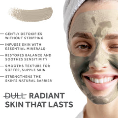 FOSSIL POWER Poudre Bentonite Calcium 5lb – masque visage purifiant et rafraîchissant.