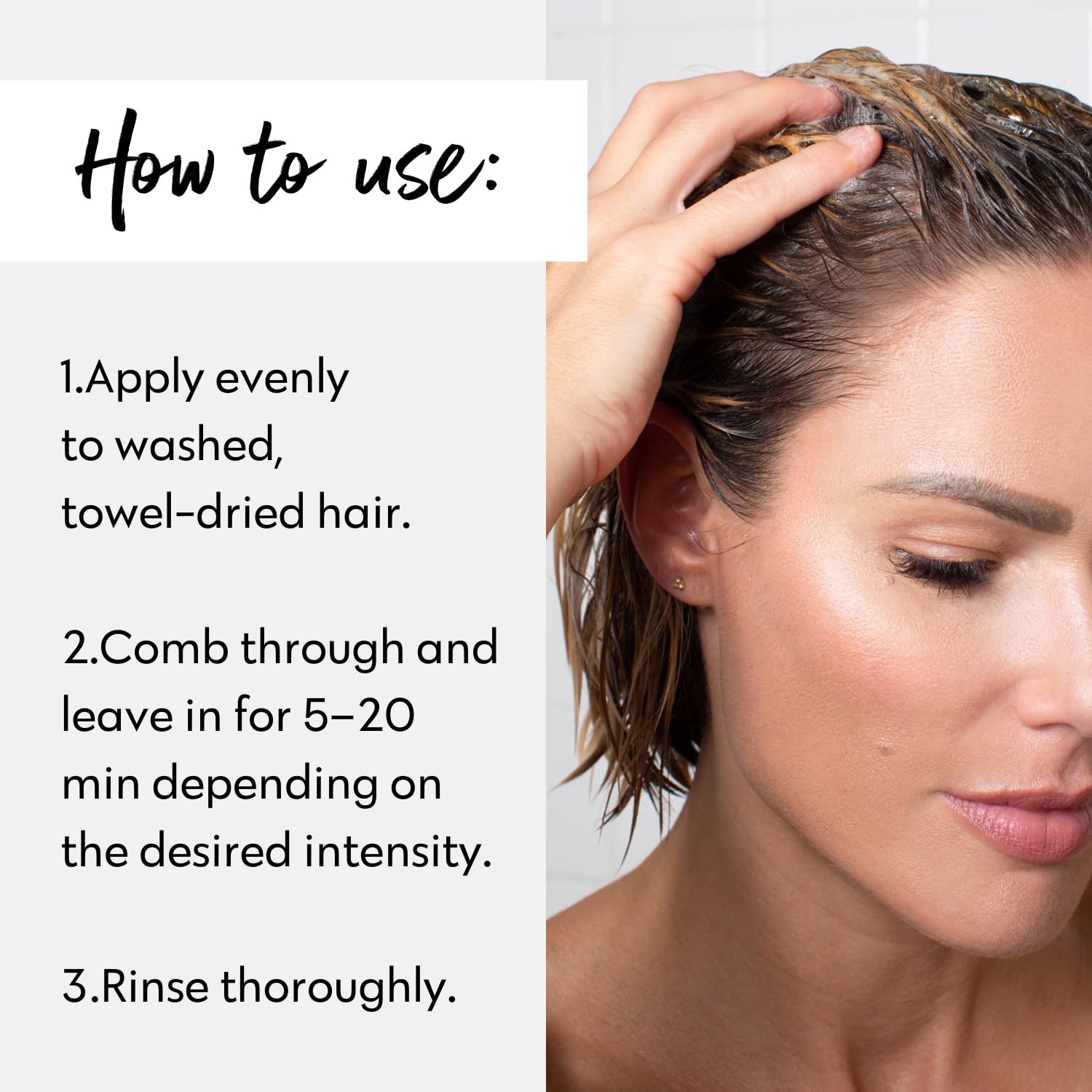 FOUR REASONS Color Mask Champagne Blonde, pose rapide pour effet salon à domicile.