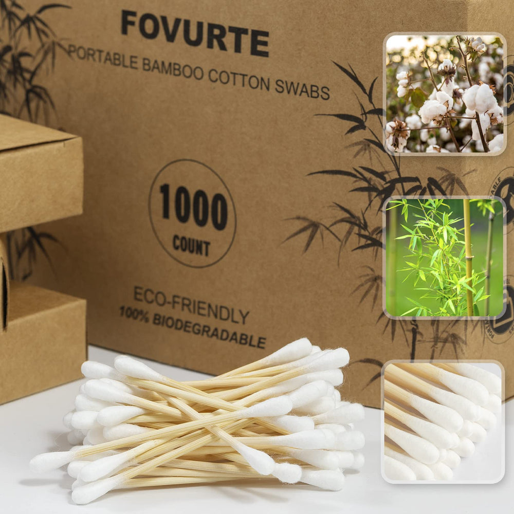 FOVURTE coton-tiges double pointe pour nettoyage ciblé