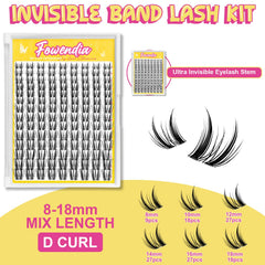 Cils individuels naturels Fowendia Freya 8-18mm pour un rendu discret longue tenue.