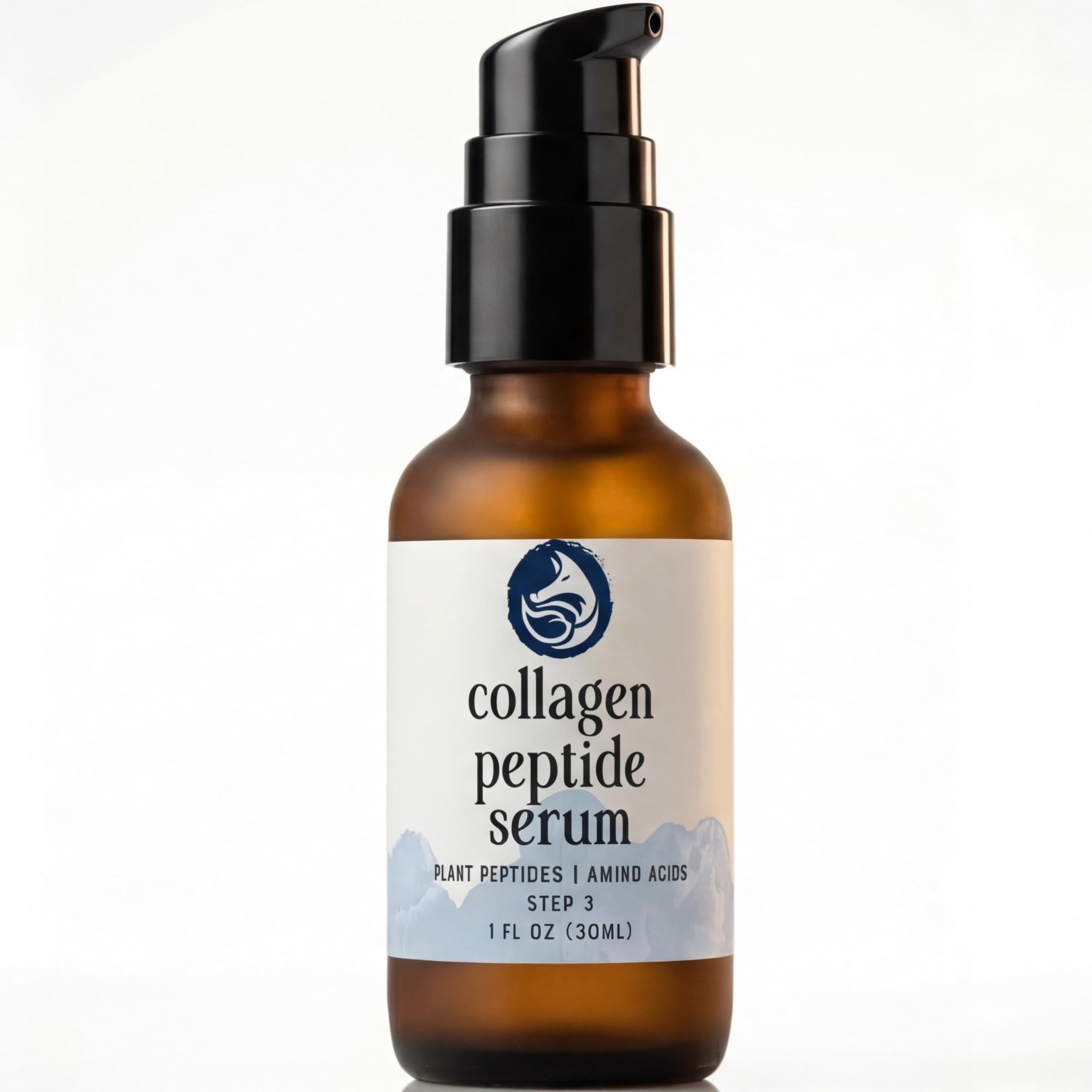 Foxbrim Naturals Sérum peptide collagène dans flacon pompe, pratique et précis