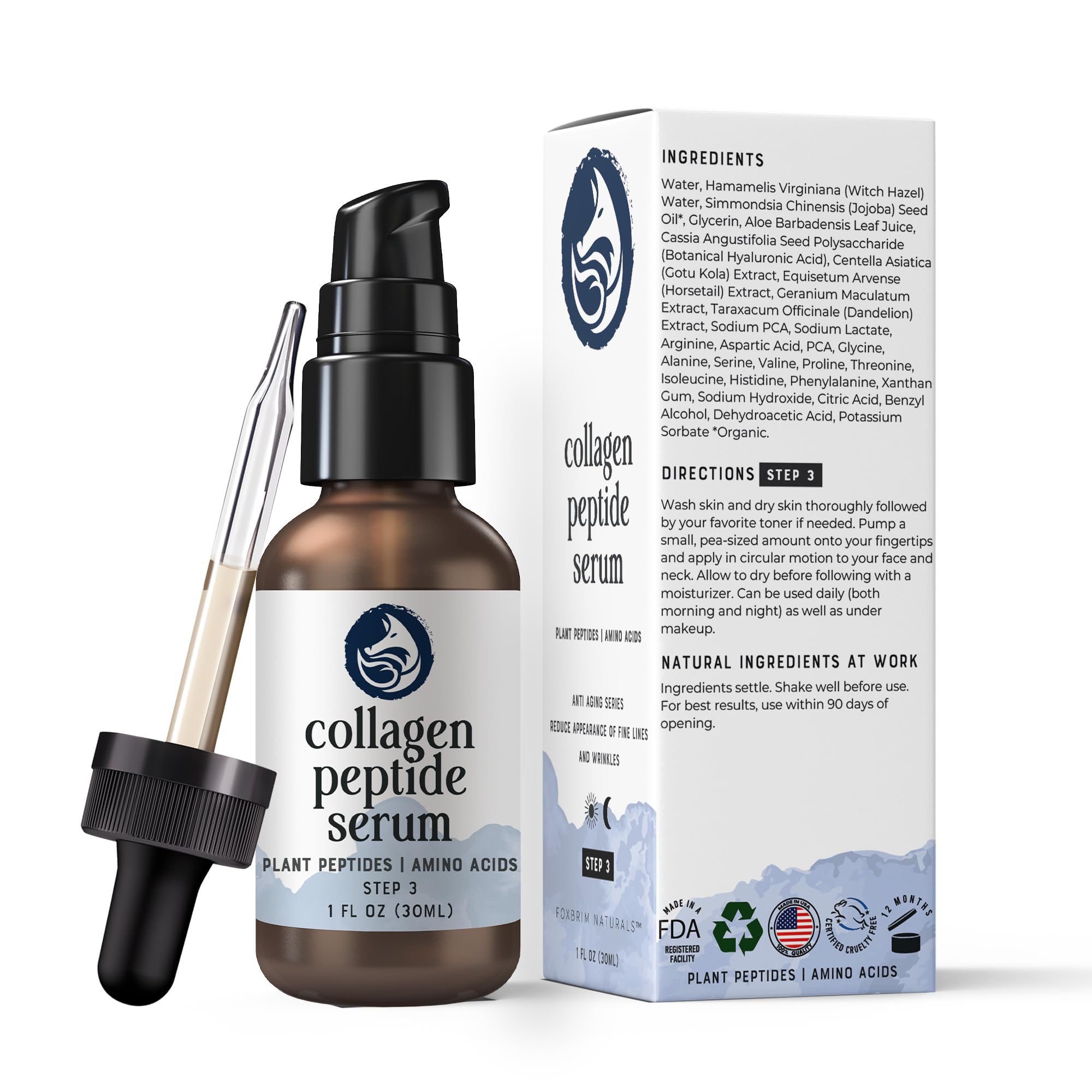 Foxbrim Naturals Rituel de soin quotidien pour peau plus ferme