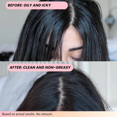FoxyBae : application sans rinçage, cheveux nets en quelques minutes.