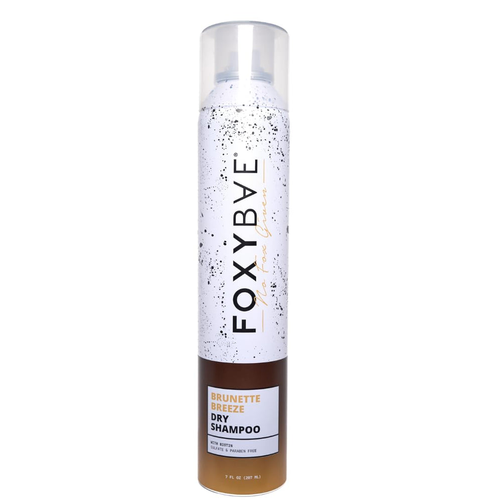 FoxyBae Brunette Breeze: flacon-seche sans résidu blanc pour cheveux bruns.