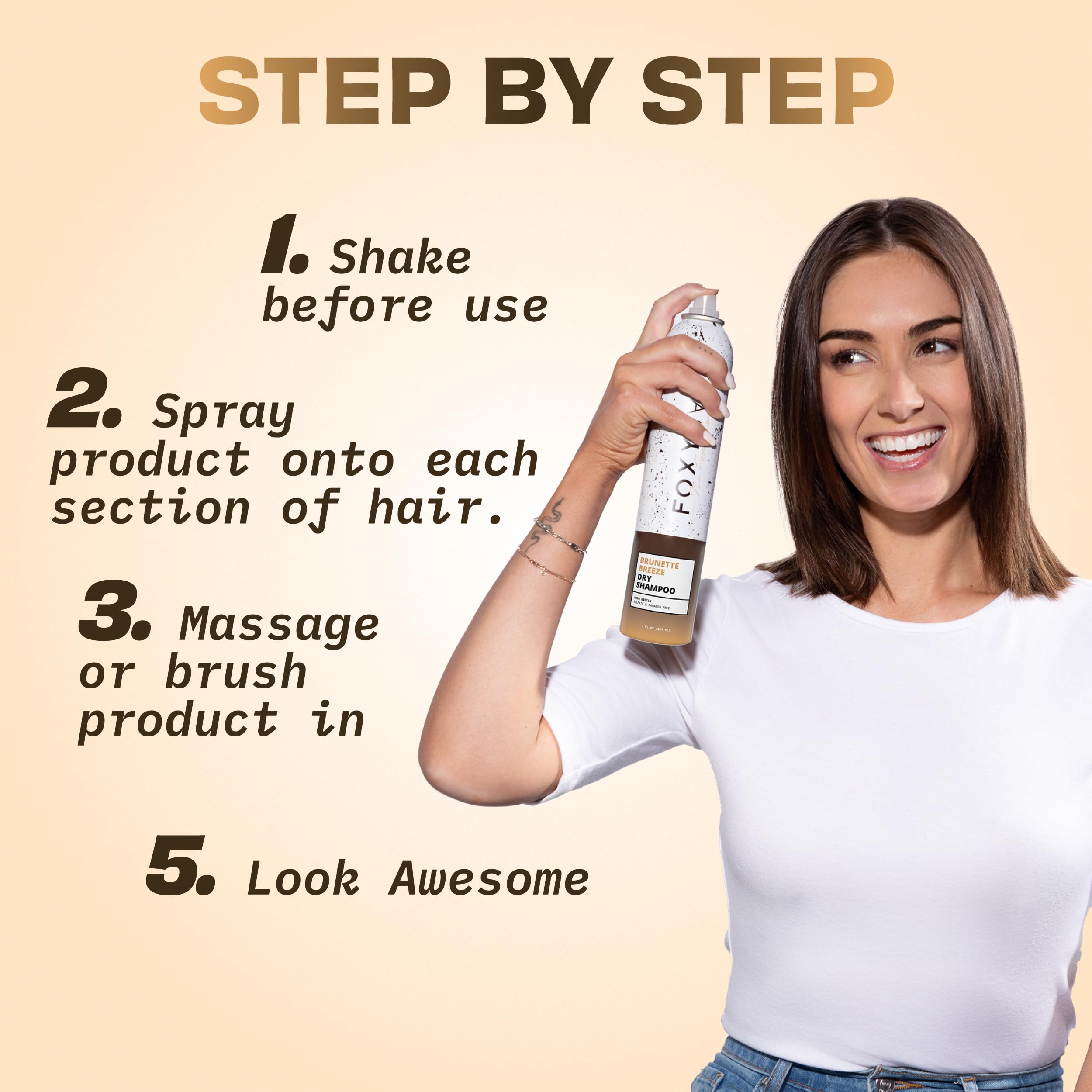 FoxyBae Brunette Breeze: ingrédients vegan et sans sulfate respectant l’environnement.