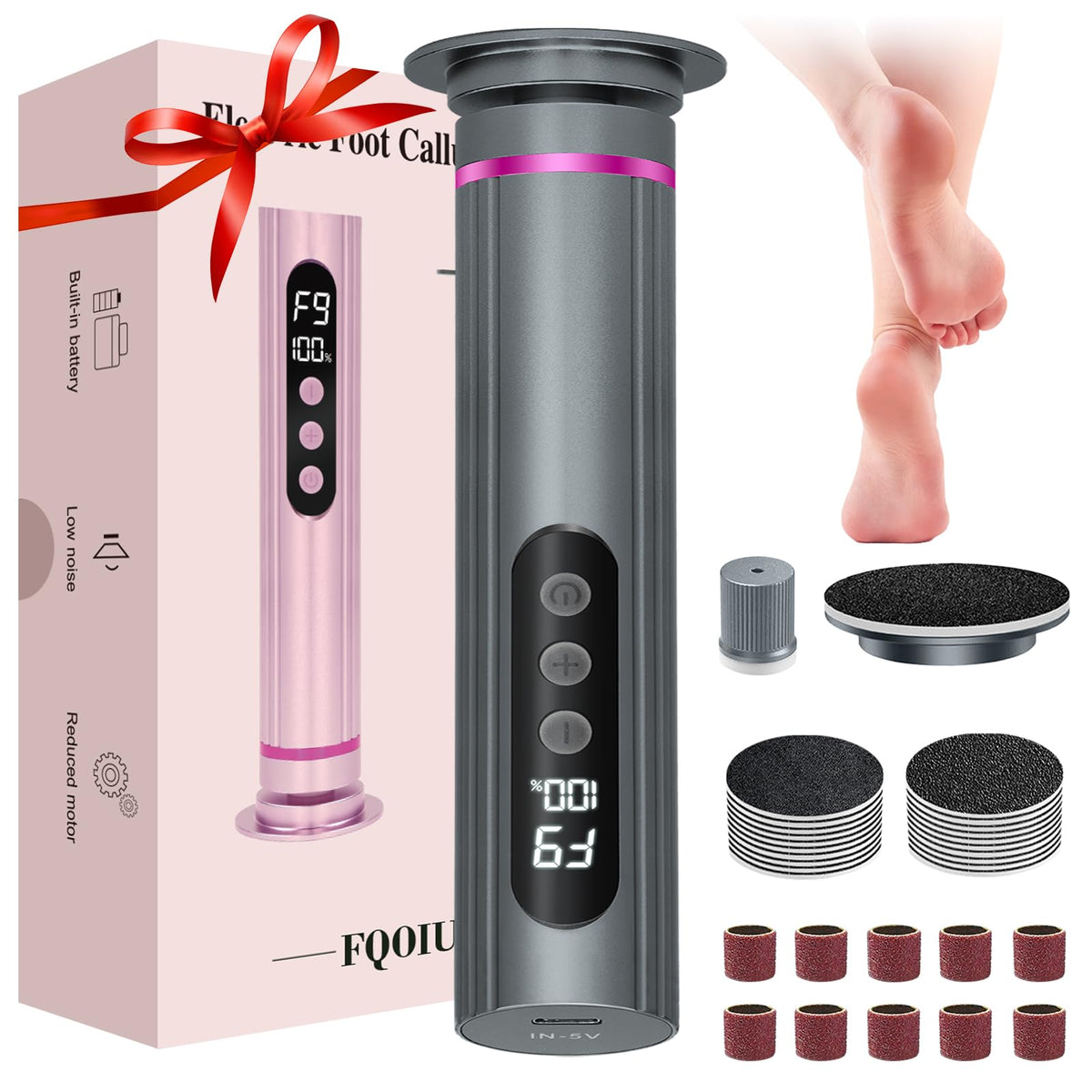 FQOIUD remover-pieds 2 en 1 montre son efficacité pour les pieds