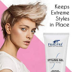 FRAGFRE Application Gel Cheveux, geste rapide pour un style précis.