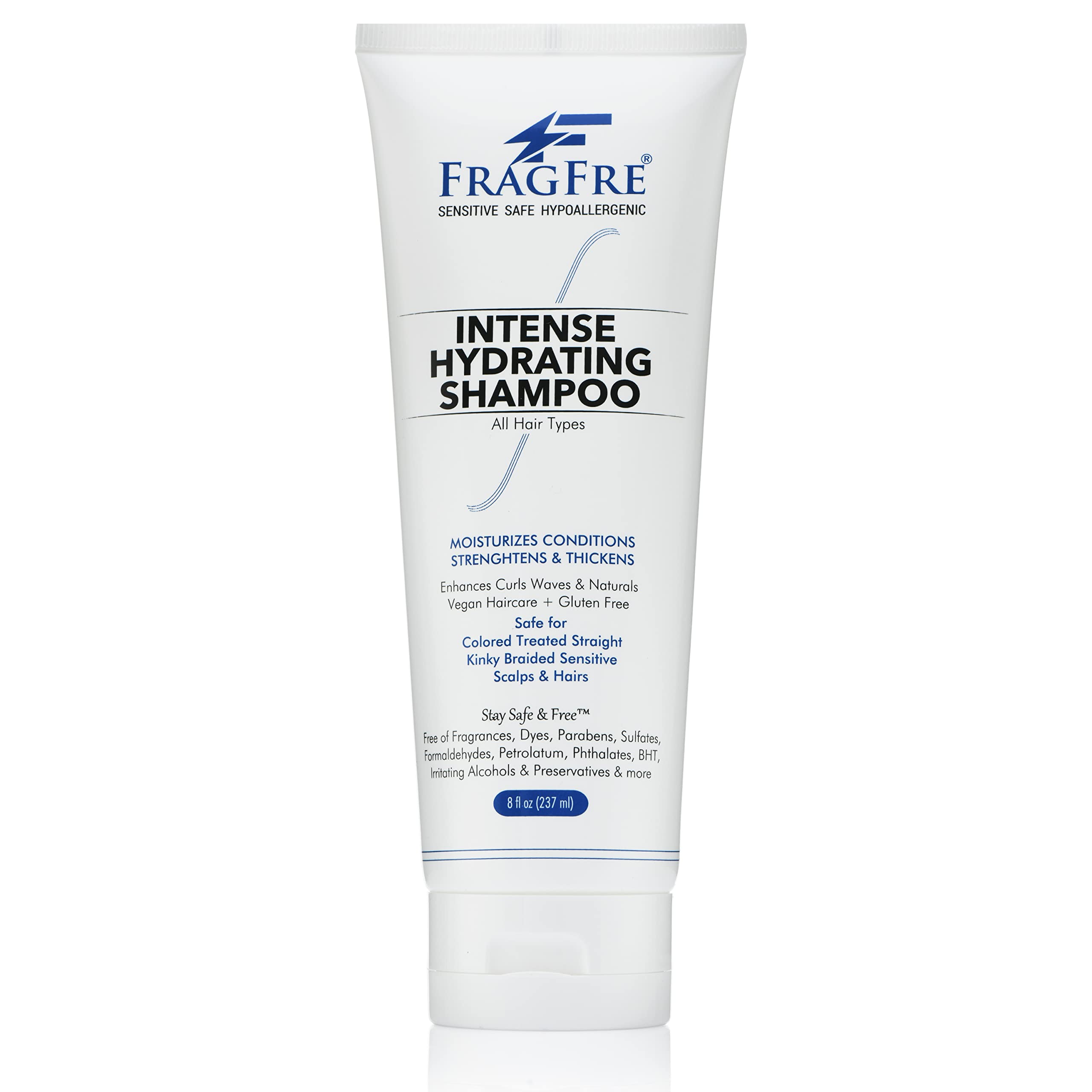 FRAGFRE Shampoing sans parfum en bouteille, idéal pour cuirs chevelus sensibles.