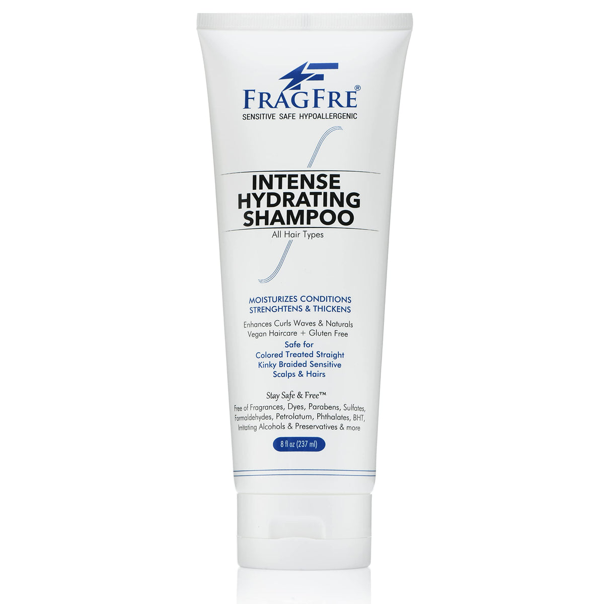 FRAGFRE Shampoing sans parfum en bouteille, idéal pour cuirs chevelus sensibles.