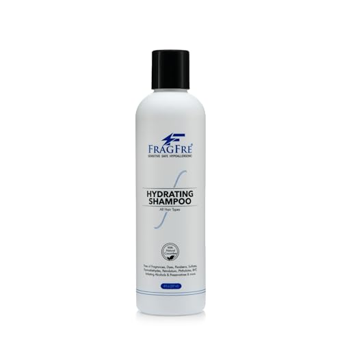 FRAGFRE Shampooing hydratant pour peau sensible — flacon, cheveux doux et brillants