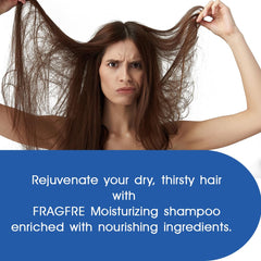 FRAGFRE Shampooing hydratant – texture crèmeuse et luxueuse, protège les cheveux colorés.