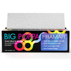 FRAMAR Big Poppa – feuilles aluminium embossées 10x14, glisse fluide et résistance à la déchirure.