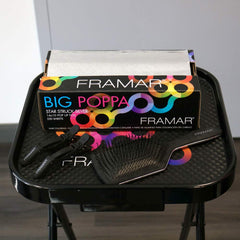 FRAMAR Big Poppa – dimension 10x14, espace suffisant sur le poste pour les mèches.