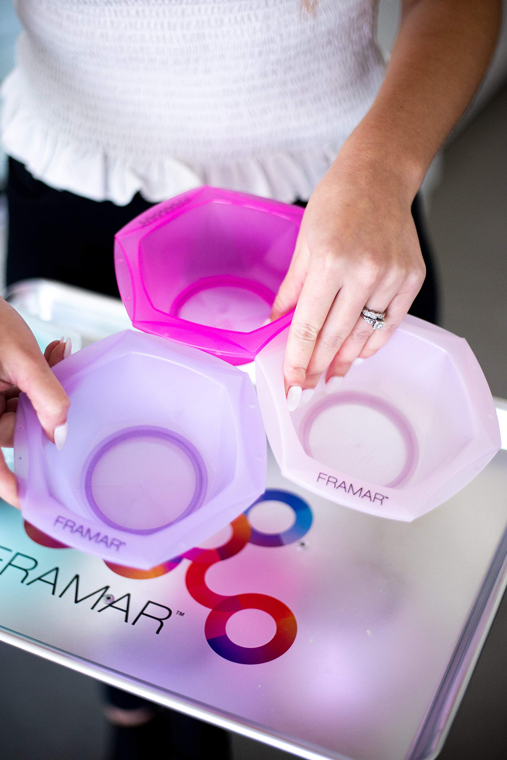 FRAMAR – bols coloration palettes créatives pour diverses teintes